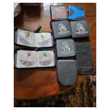 Collection of karaoke CD+G discs in carry cases + 7 empty carry cases...