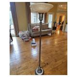 Vintage floor lamp w/marble base and glass globe 64" h...