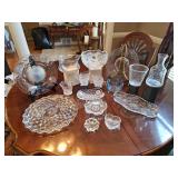 LOT of glass pieces, some vintage, some current SEE PICS FOR DETAILS OF DAMAGE...