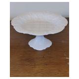 Italian porcelain MCM dessert stand, 4.75" X 8.5" X 7.5"