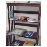 Wooden shelf unit. DOES NOT INCLUDE CONTENT. 60" X 30" X 12.5"