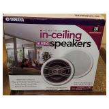 Yamaha flush mount in ceiling speakers, 100 watts, 1 pair of NS-IW280C, new in box, never opened