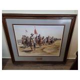 Nathan Bedford Forrest "Wizard of the Saddle" print 33.5" X 39.5". Signed and numbered 301/950 by Lafayette Ragsdale (Memphis artist)