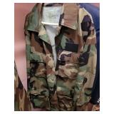 Camouflage fatigue jacket size Large