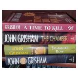 Books: John Grisham. See pictures for titles