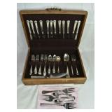 55 pcs. Towle Chippendale sterling silver flatware