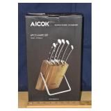 Aicok model KF-F8004-6 5pc kitchen cutlery set wit