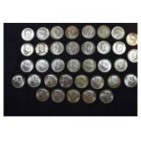 (36) US Kennedy silver-clad half dollar coins: (4)