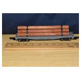 #628 log car w/ box, Gilbert American Flyer 3/16"