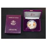 1988 US American Eagle one ounce proof silver bull