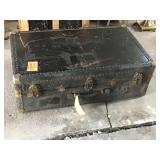 ANTIQUE TRUNK - STANDING - CLOTHES