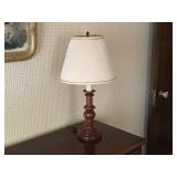 WOOD TABLE LAMP = NICE, WORKS