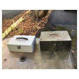 2 METAL BOXES - MONEY BOX