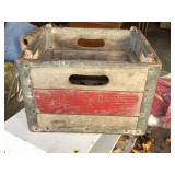 VINTAGE MILK CRATE - SCOTTS DAIRY - METAL BOTTOM