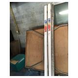 3 ALUMINUM LAMP  POSTS