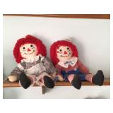 RAGGEDY ANN AND ANDY DOLLS