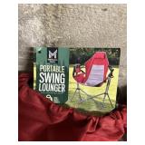 MM portable swing lounger- red