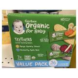 Gerber organic for baby teethers 36-2 packs