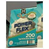 MM power flex tall kitchen bags 200ct