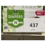 MM newborn 108 diapers