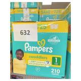 Pampers 210 diapers 1