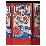 Bicycle jumbo playing cards 12 decks