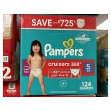 Pampers 124 diapers size 5