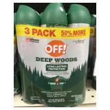 Off! deep woods 3 cans