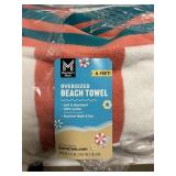 MM 6 ft beach towel set of 2