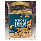 MM whole cashews 33oz