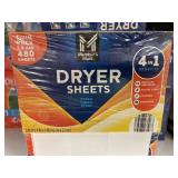 MM dryer sheets 2-240 sheets