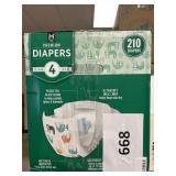 MM 210 diapers size 4