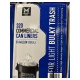 MM 320 commercial can liners 33gal