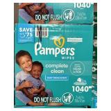 Pampers wipes 1040ct