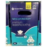 Total protection premium washcloths XL 240ct