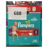 Pampers 148 diapers size 4