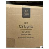 C9 LED lights 50 ct multi color