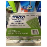 Hefty clear plastic spoons 300pcs