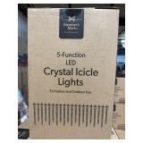 5- Function LED crystal icicle lights