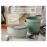 Wheat Straw mixing bowl set 10pcs