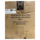 Hard arm stadium seat -black