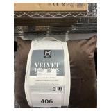 2 pack Velvet pillows 22inx22in