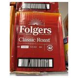 Folgers med 42 coffee packets