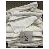 Misc lot of white towels & wash cloths -marks