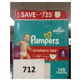 Pampers 148 diapers size 4