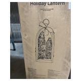 Pre-lit 27in decorative holiday lantern