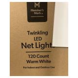 Twinkling LED net lights 120ct warm white