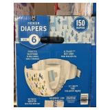 Diapers 150 ct size 6