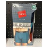 Hanes boxer briefs XL 5 ct