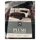 3-pc Plush comforter set F/Q